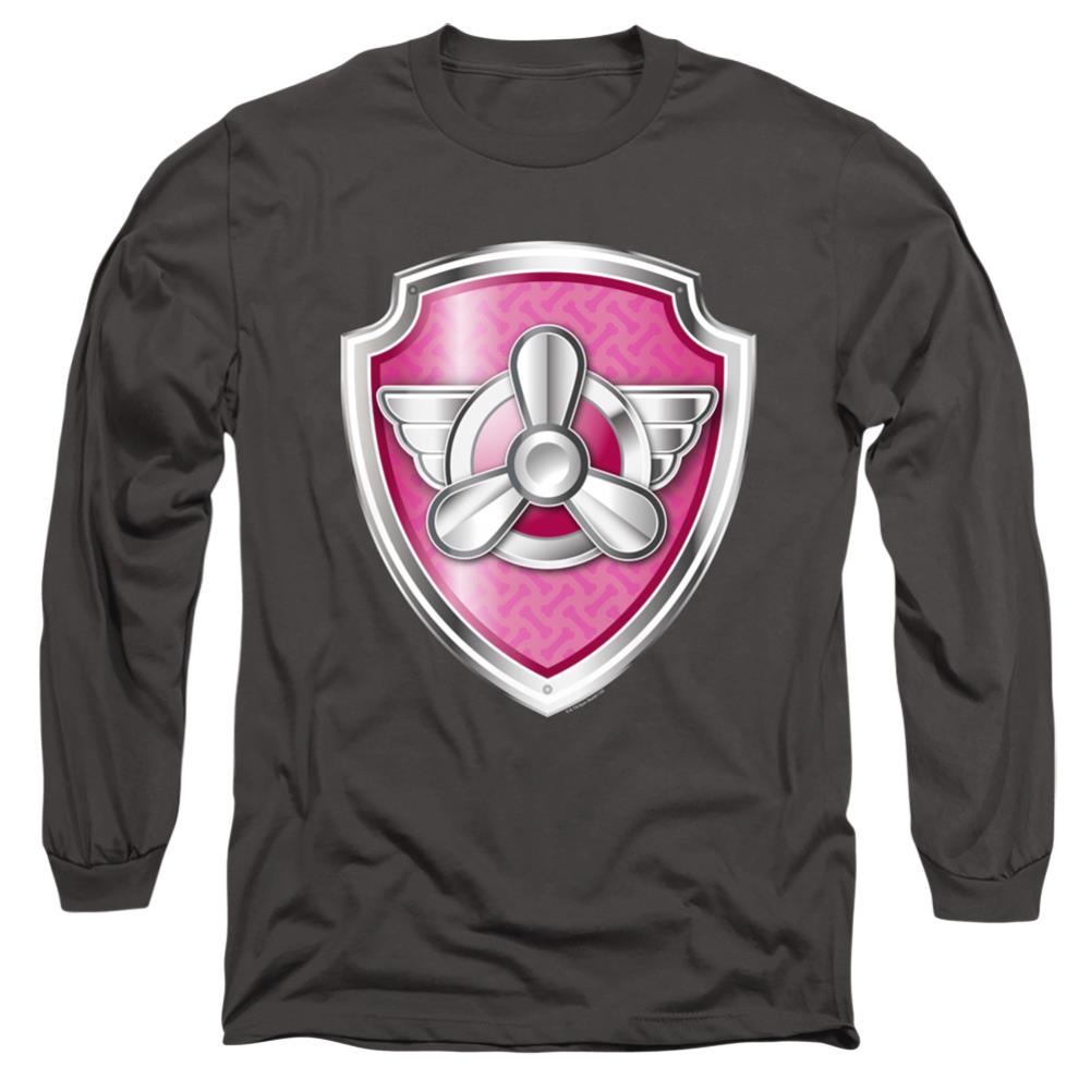 Paw Patrol Skye Badge Men's 18/1 Cotton Long-Sleeve T-Shirt