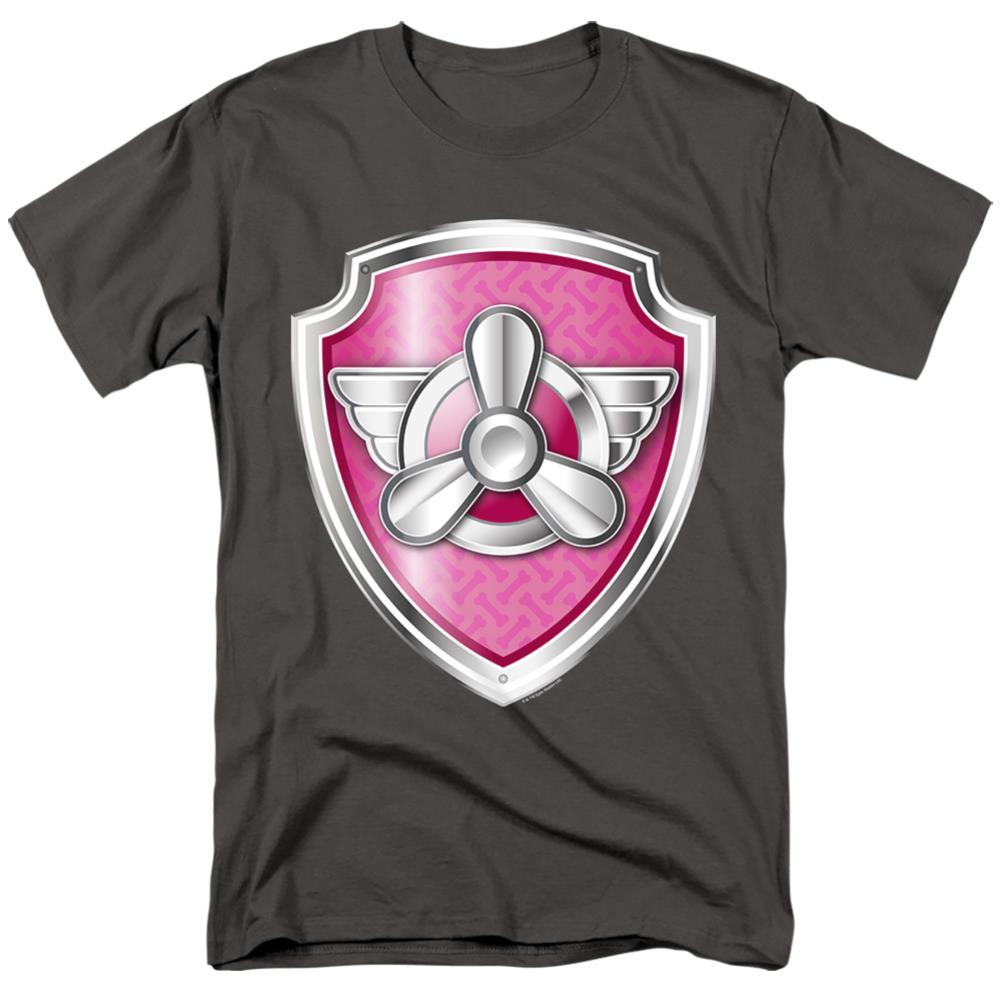 Paw Patrol Skye Badge Men's 18/1 Cotton Short-Sleeve T-Shirt