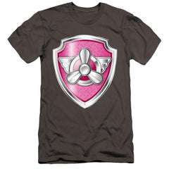 Paw Patrol Skye Badge Men's Ultra-Soft 30/1 Cotton Slim Short-Sleeve T-Shirt