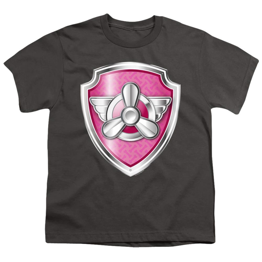 Paw Patrol Skye Badge Youth 18/1 100% Cotton Short-Sleeve T-Shirt