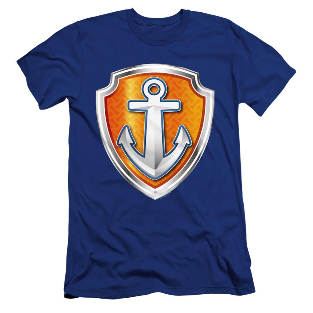 Paw Patrol Zuma Badge Men's Ultra-Soft 30/1 Cotton Slim Short-Sleeve T-Shirt