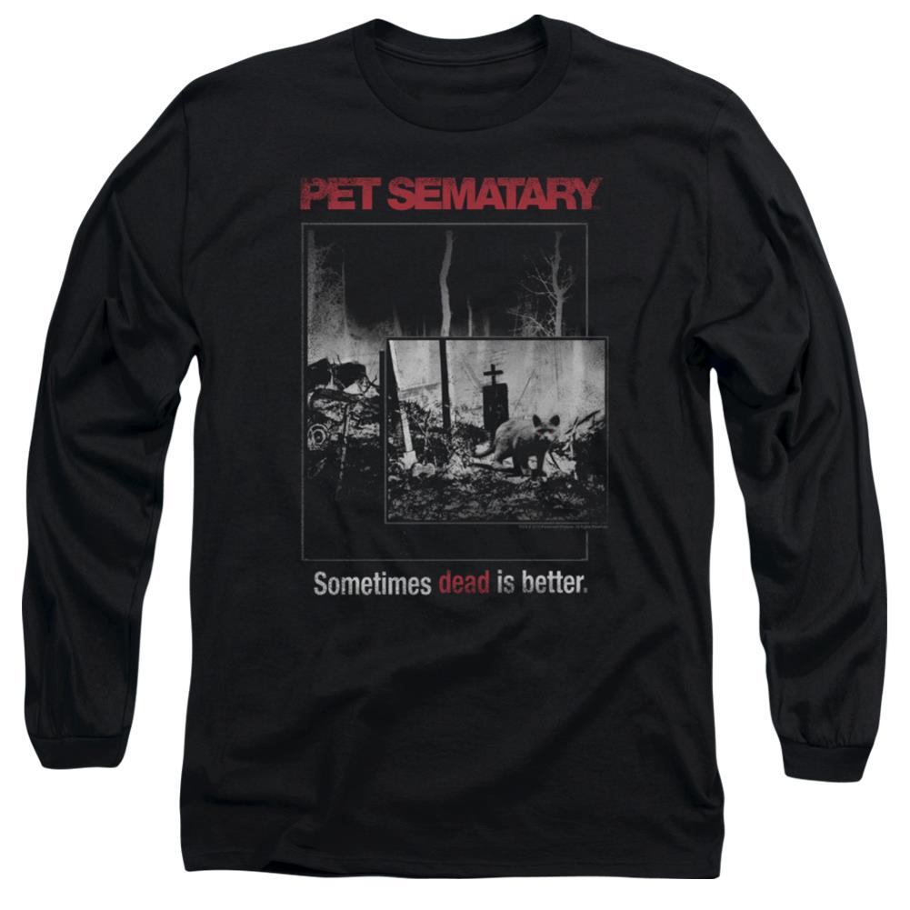 Pet Sematary Cat Poster Men's 18/1 Cotton Long-Sleeve T-Shirt