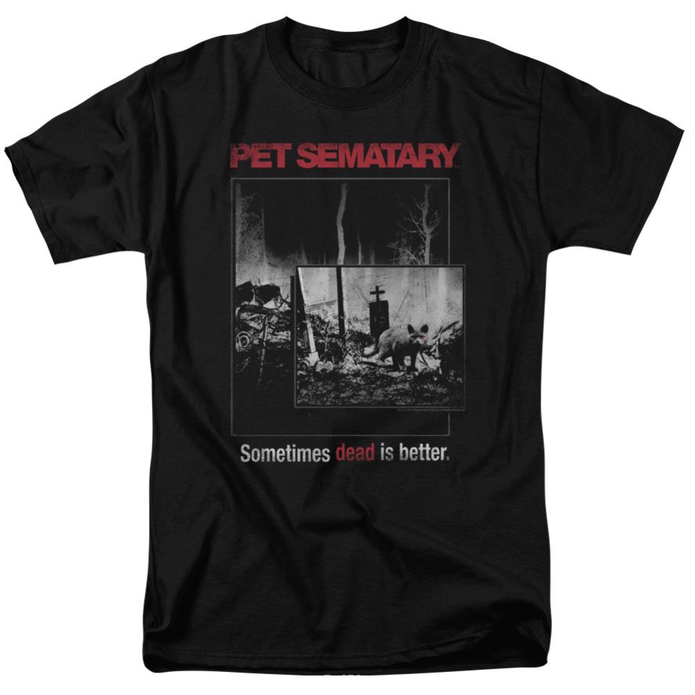 Pet Sematary Cat Poster Men's 18/1 Cotton Short-Sleeve T-Shirt