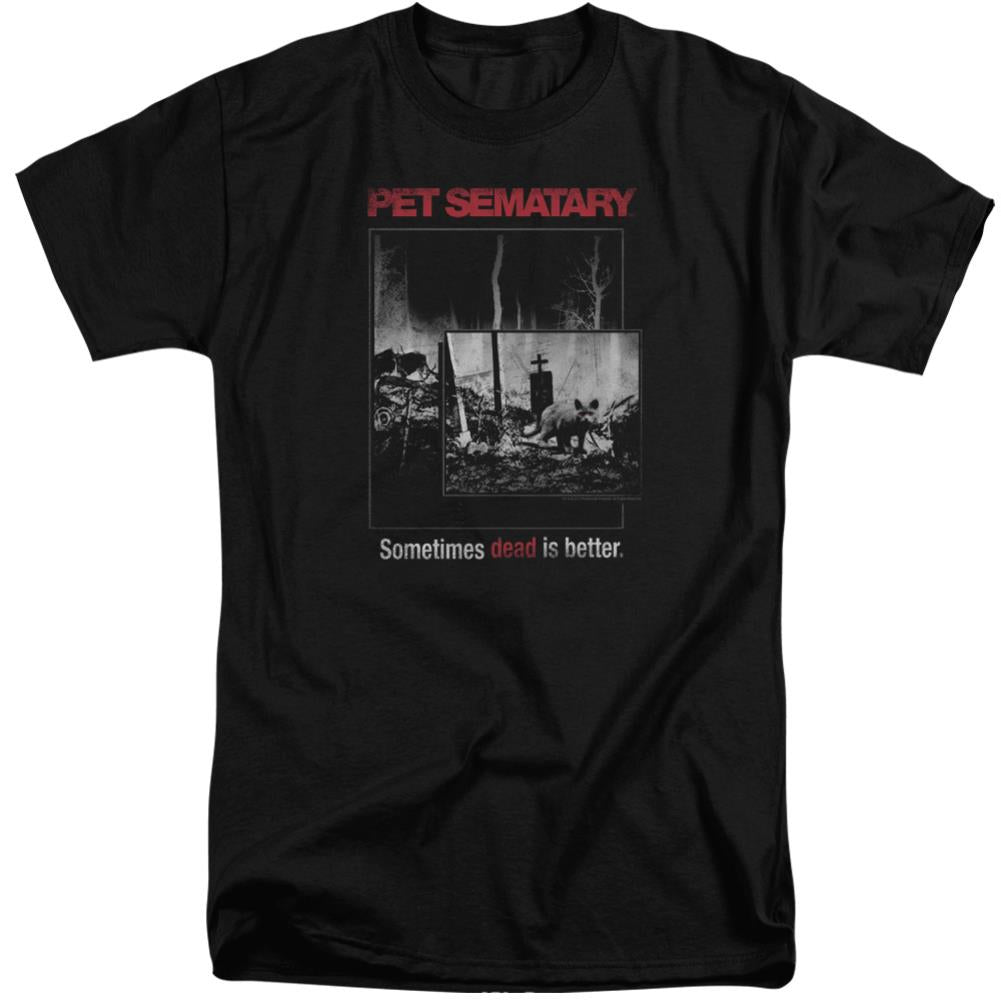 Pet Sematary Cat Poster Men's 18/1 Tall Cotton Short-Sleeve T-Shirt