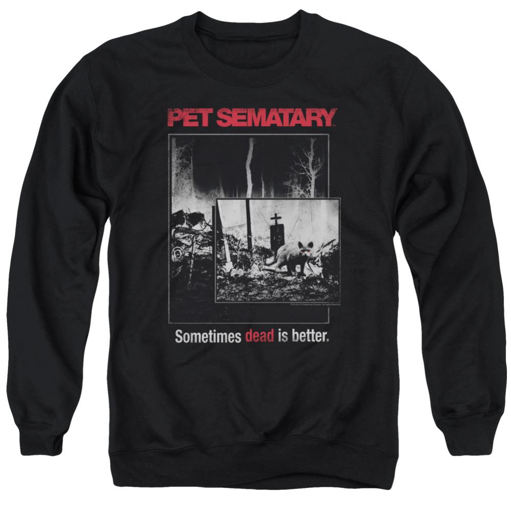 Pet Sematary Cat Poster Men's Crewneck 50 50 Poly Long-Sleeve T-Shirt