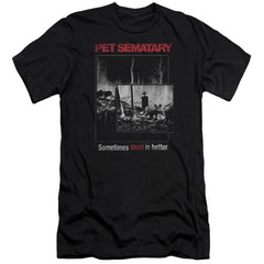 Pet Sematary Cat Poster Men's Ultra-Soft 30/1 Cotton Slim Short-Sleeve T-Shirt