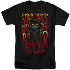 Pet Sematary Dead Is Better Men's 18/1 Tall Cotton Short-Sleeve T-Shirt
