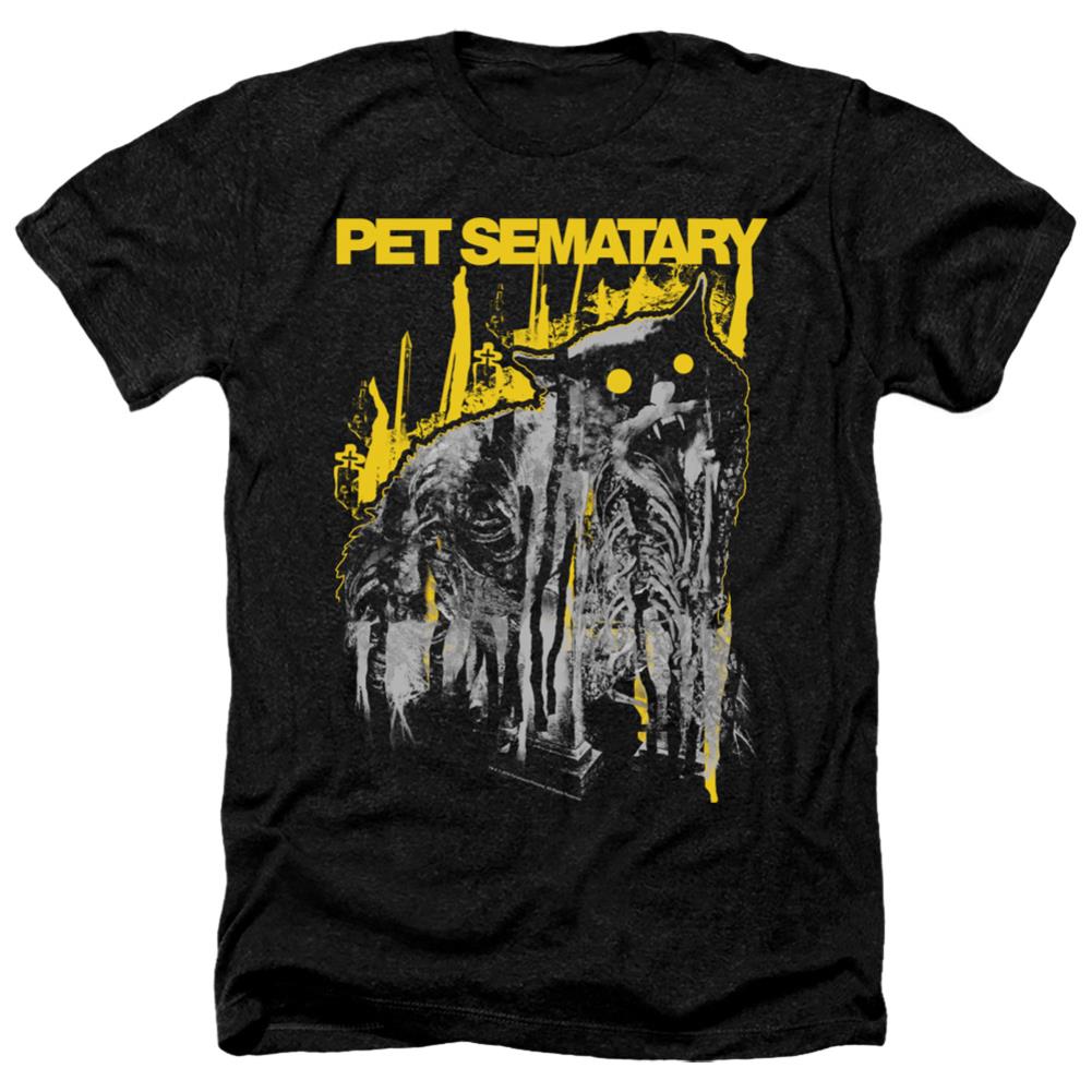 Pet Sematary Decay Men's 30/1 Heather 60 40 Poly Short-Sleeve T-Shirt