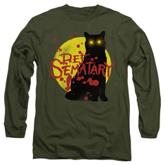Pet Sematary Graphic Cat Men's 18/1 Cotton Long-Sleeve T-Shirt