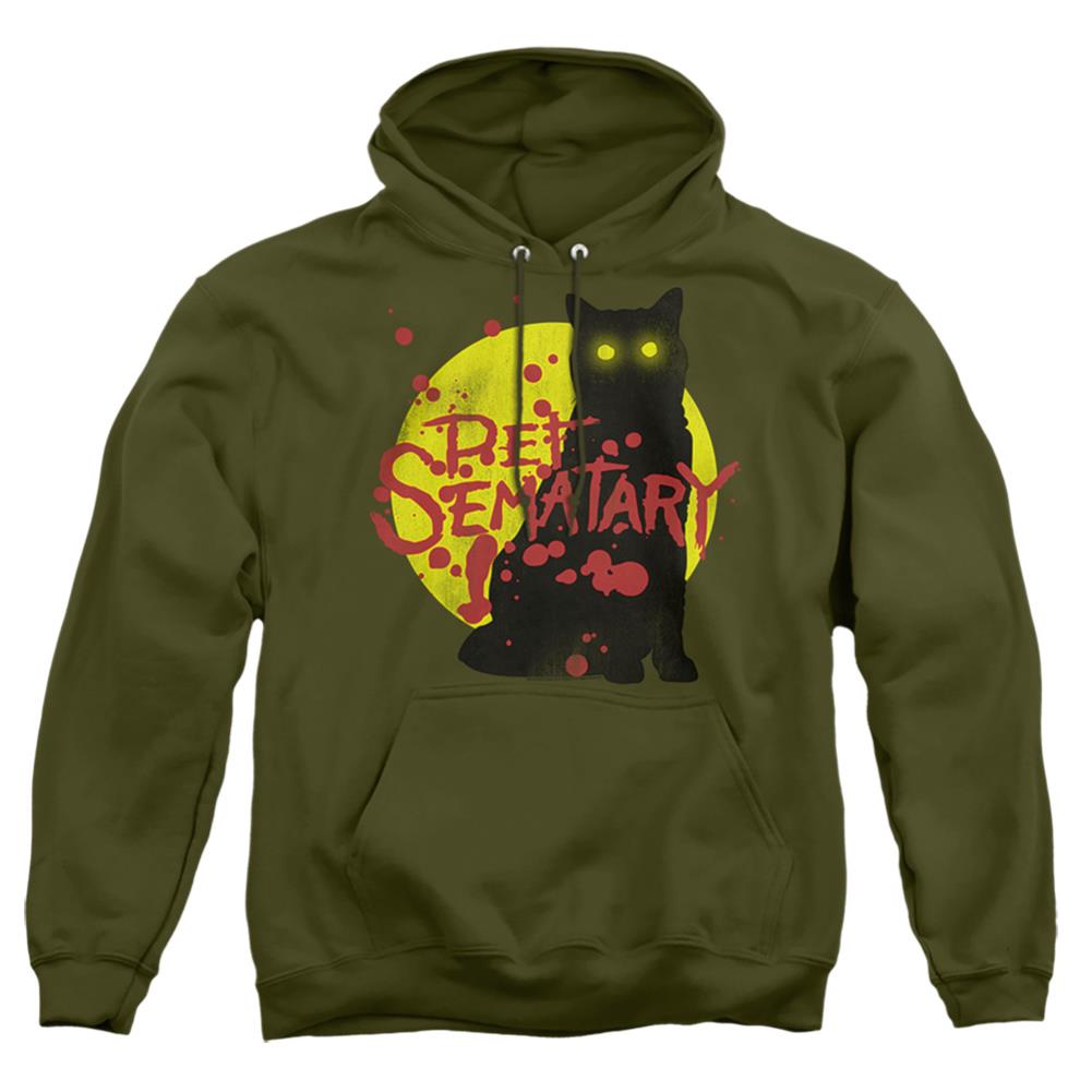 Pet Sematary Graphic Cat Men's Pull-Over 75 25 Poly Hoodie