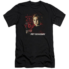 Pet Sematary I Want To Play Men's Ultra-Soft 30/1 Cotton Slim Short-Sleeve T-Shirt