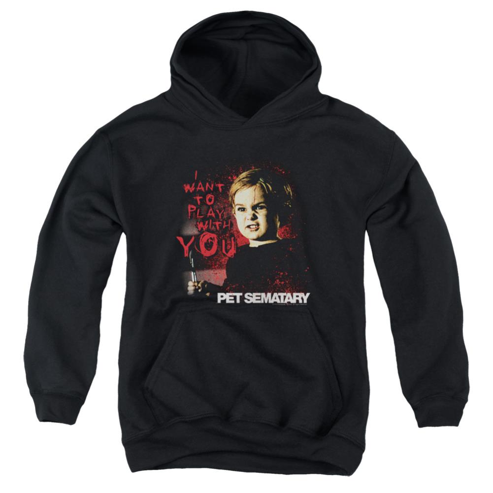 Pet Sematary I Want To Play Youth Cotton Poly Pull-Over Hoodie