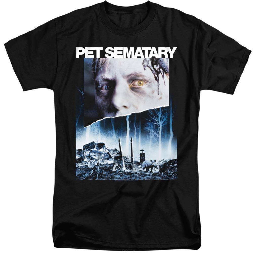 Pet Sematary Poster Art Men's 18/1 Tall Cotton Short-Sleeve T-Shirt