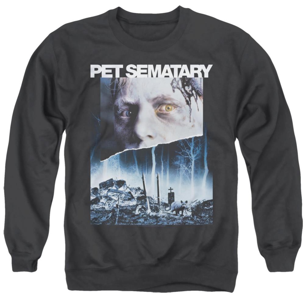 Pet Sematary Poster Art Men's Crewneck 50 50 Poly Long-Sleeve T-Shirt