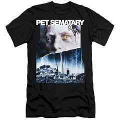 Pet Sematary Poster Art Men's Ultra-Soft 30/1 Cotton Slim Short-Sleeve T-Shirt