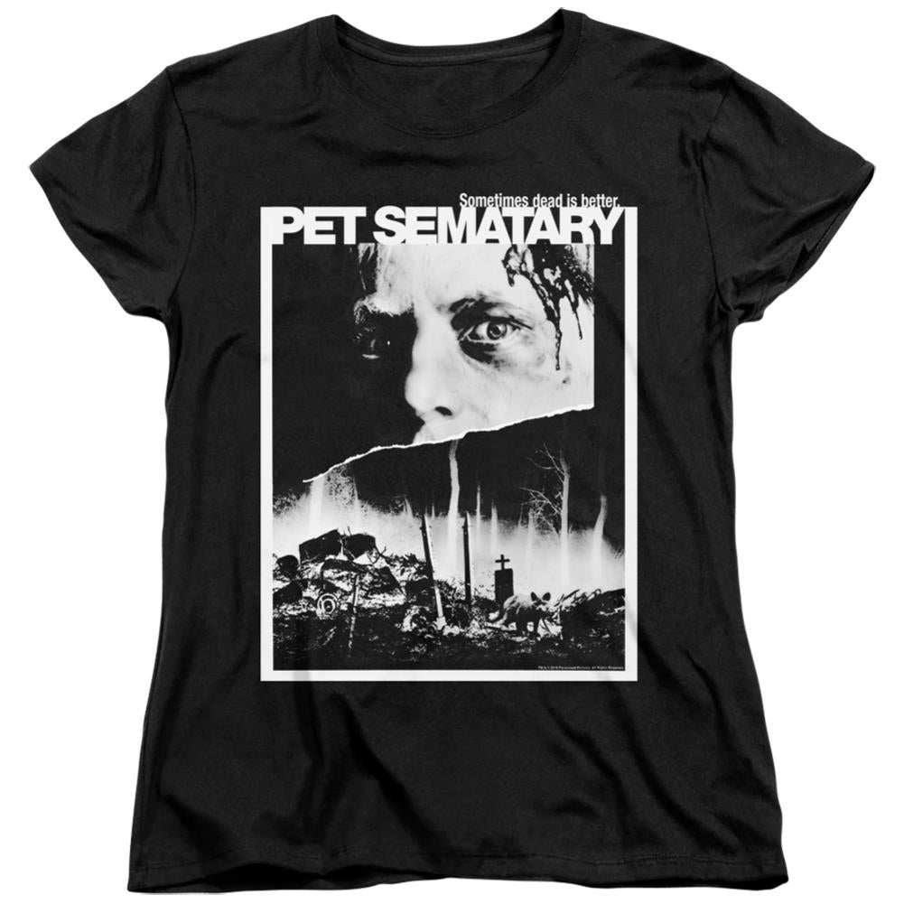 Pet Sematary Poster Art Women's 18/1 Cotton Short-Sleeve T-Shirt
