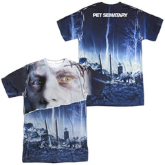 Pet Sematary Poster (Front/Back Print) Men's Regular Fit Polyester Short-Sleeve T-Shirt