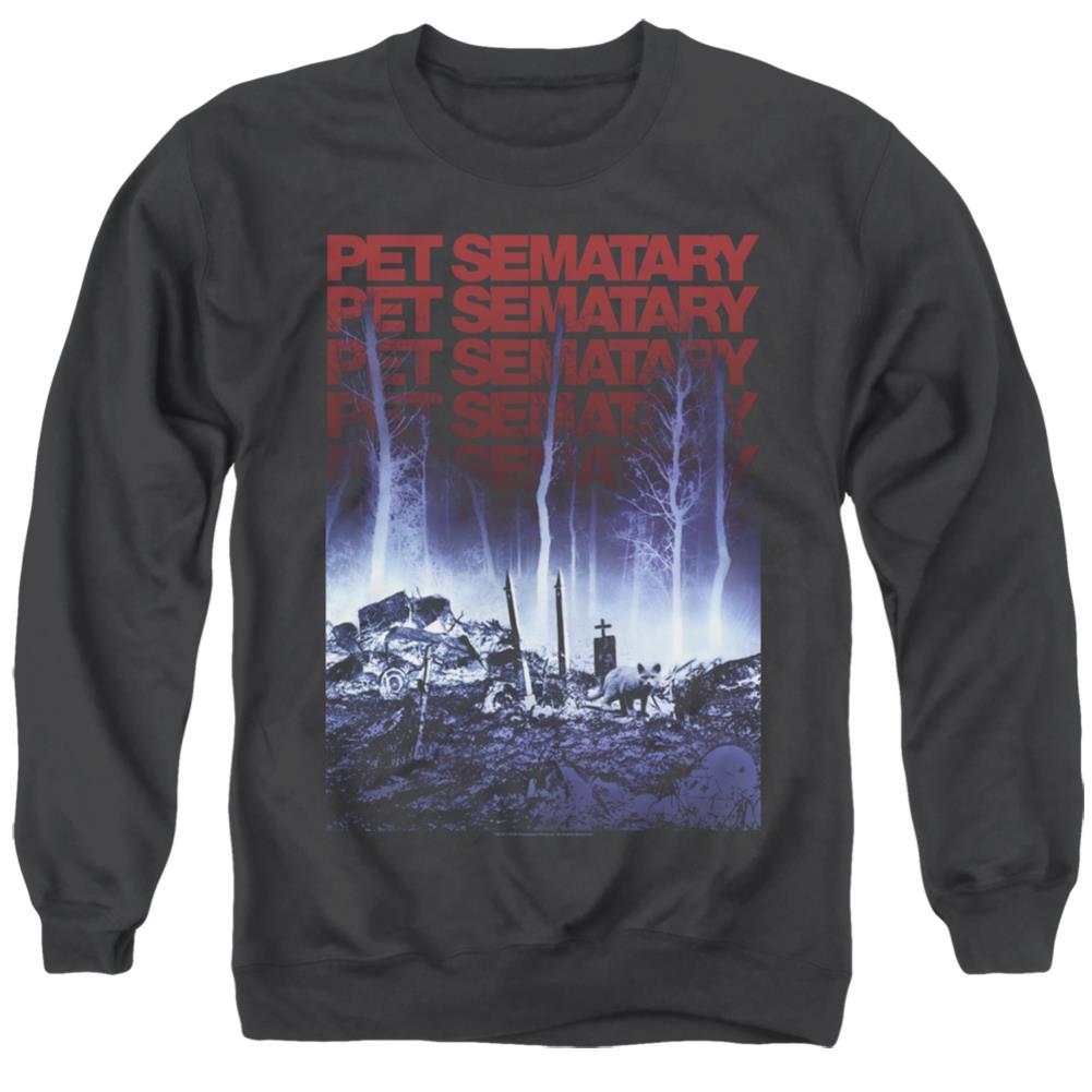 Pet Sematary Sematary Men's Crewneck 50 50 Poly Long-Sleeve T-Shirt