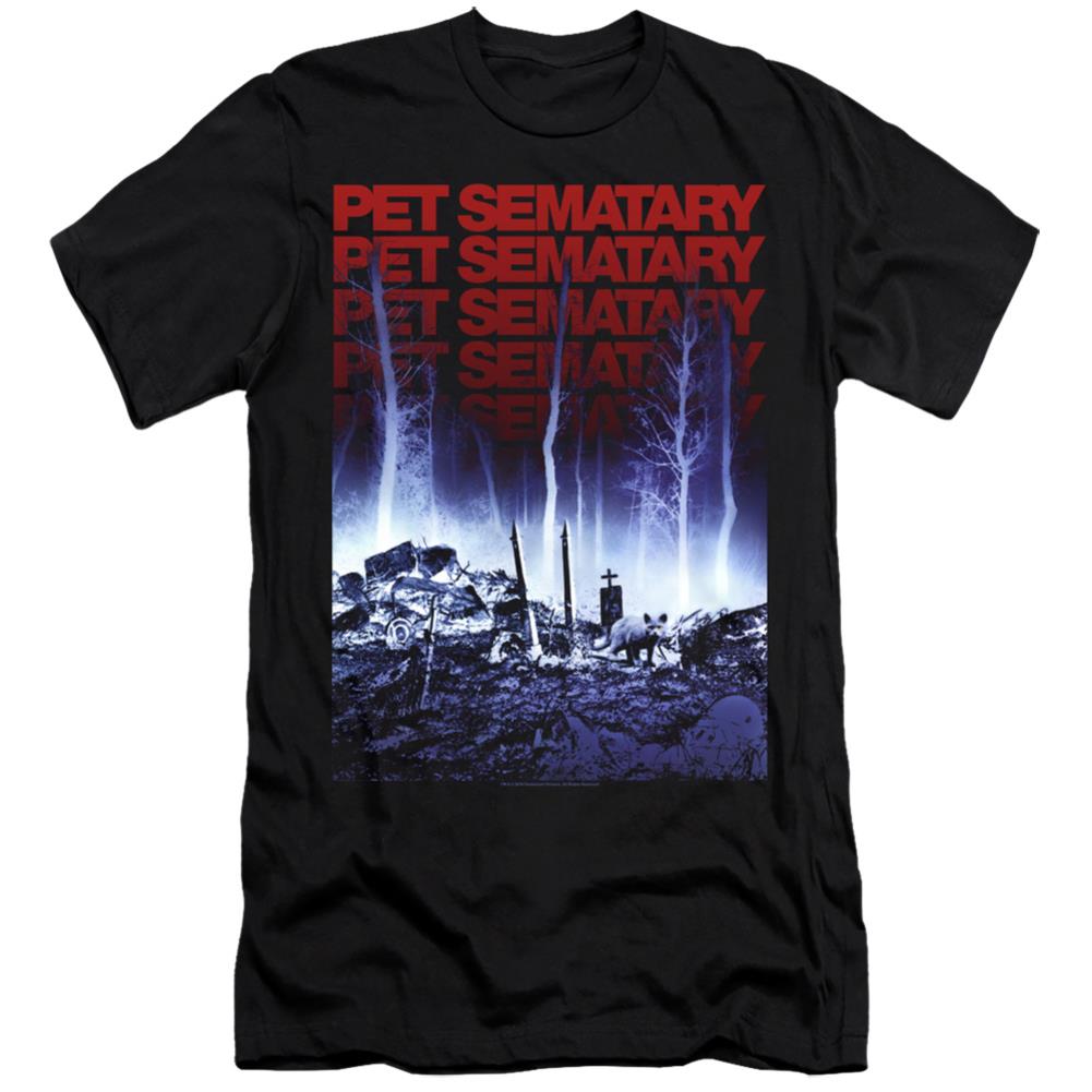 Pet Sematary Sematary Men's Ultra-Soft 30/1 Cotton Slim Short-Sleeve T-Shirt