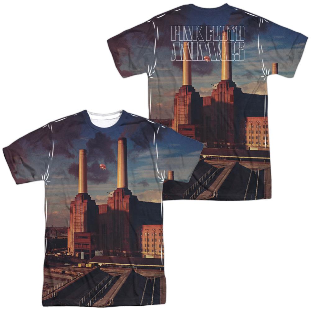 Pink Floyd Animals (Front/Back Print) Men's Regular Fit Polyester Short-Sleeve T-Shirt