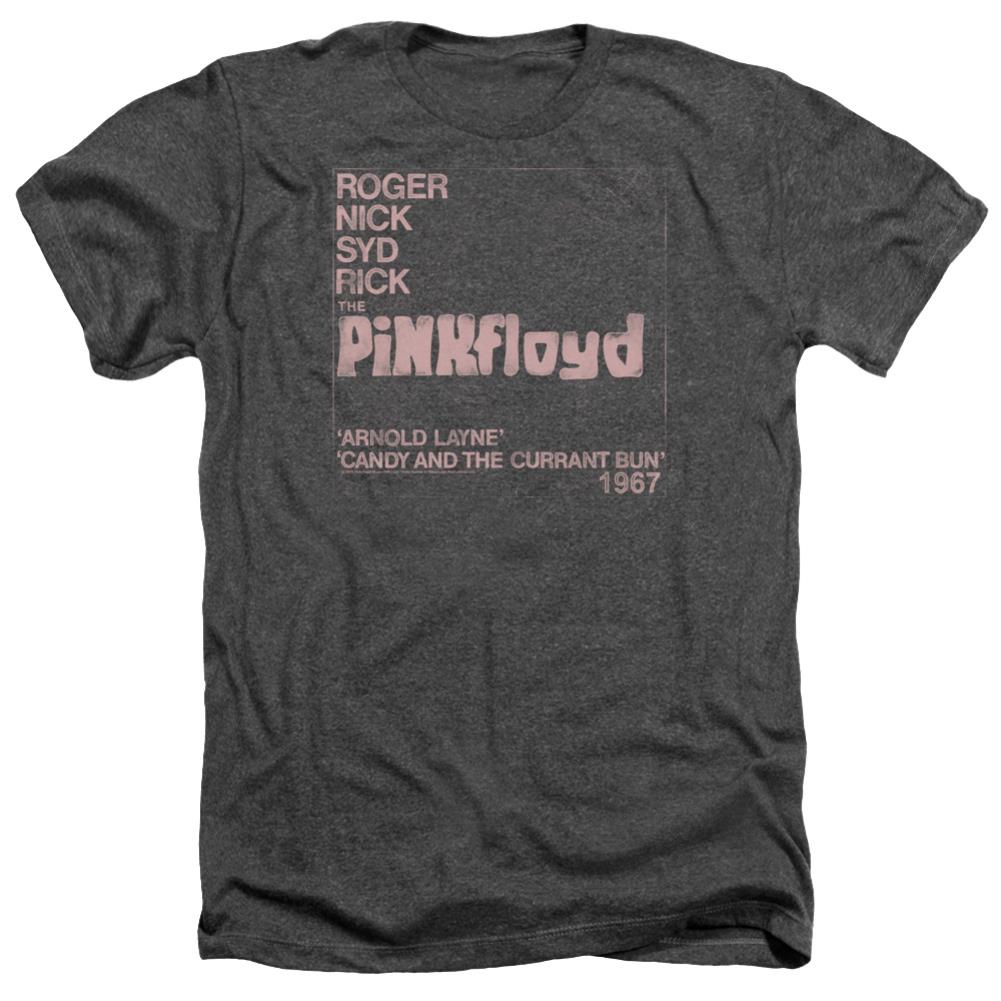 Pink Floyd Arnold Layne Men's 30/1 Heather 60 40 Poly Short-Sleeve T-Shirt