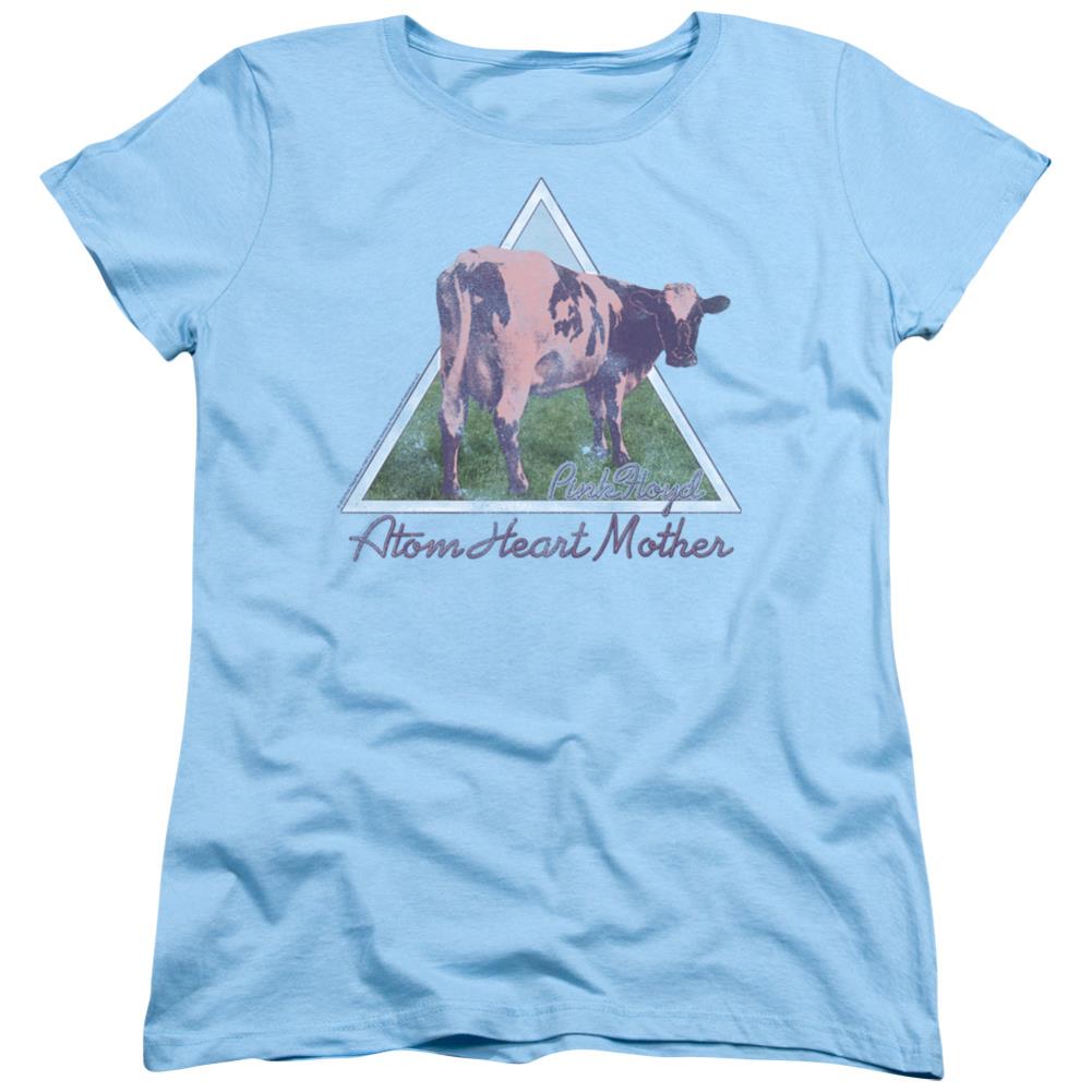 Pink Floyd Atom Mother Heart Pyramid Women's 18/1 Cotton Short-Sleeve T-Shirt