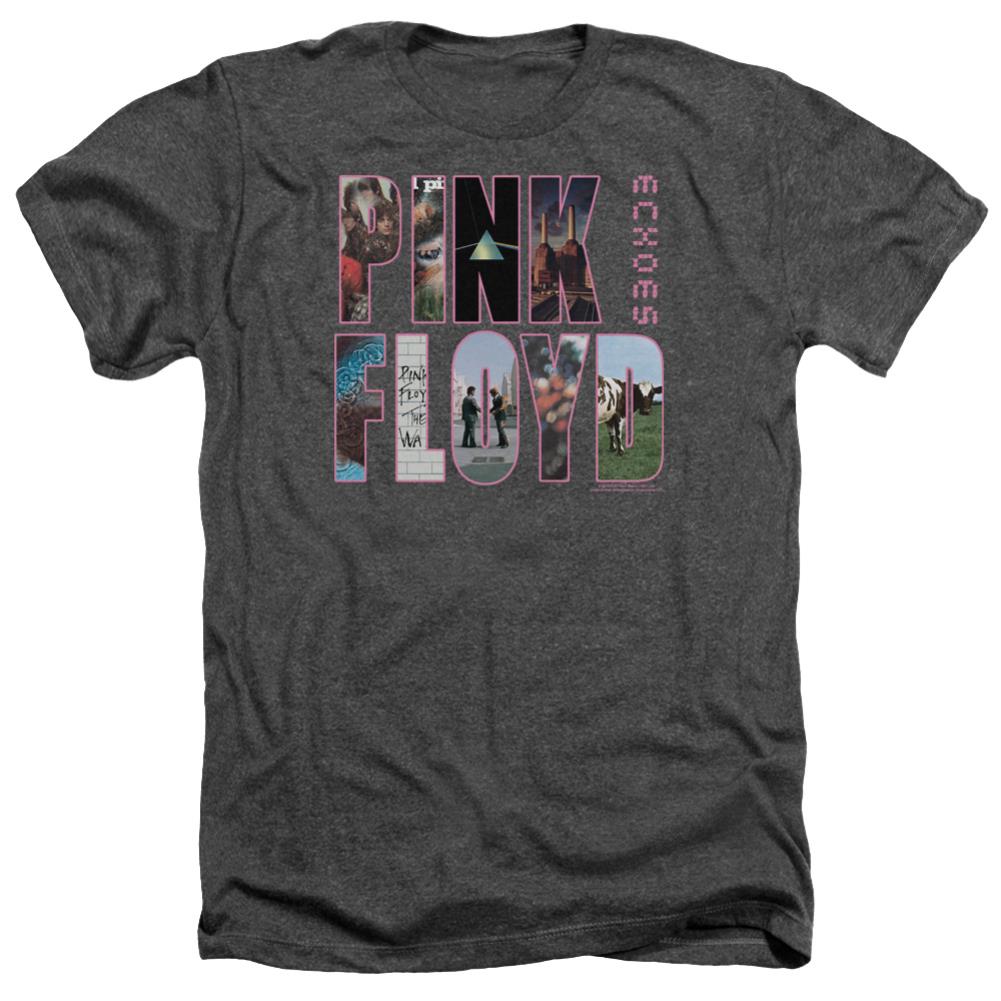 Pink Floyd Cover Men's 30/1 Heather 60 40 Poly Short-Sleeve T-Shirt