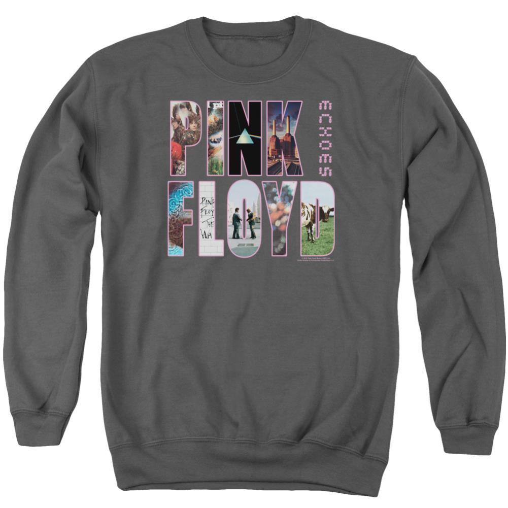 Pink Floyd Cover Men's Crewneck 50 50 Poly Long-Sleeve T-Shirt