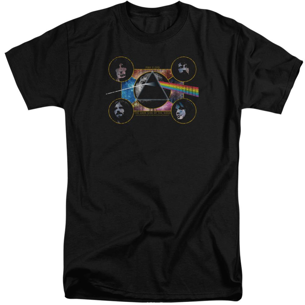 Pink Floyd Dark Side Heads Men's 18/1 Tall Cotton Short-Sleeve T-Shirt