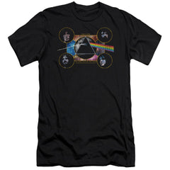 Pink Floyd Dark Side Heads Men's Ultra-Soft 30/1 Cotton Slim Short-Sleeve T-Shirt