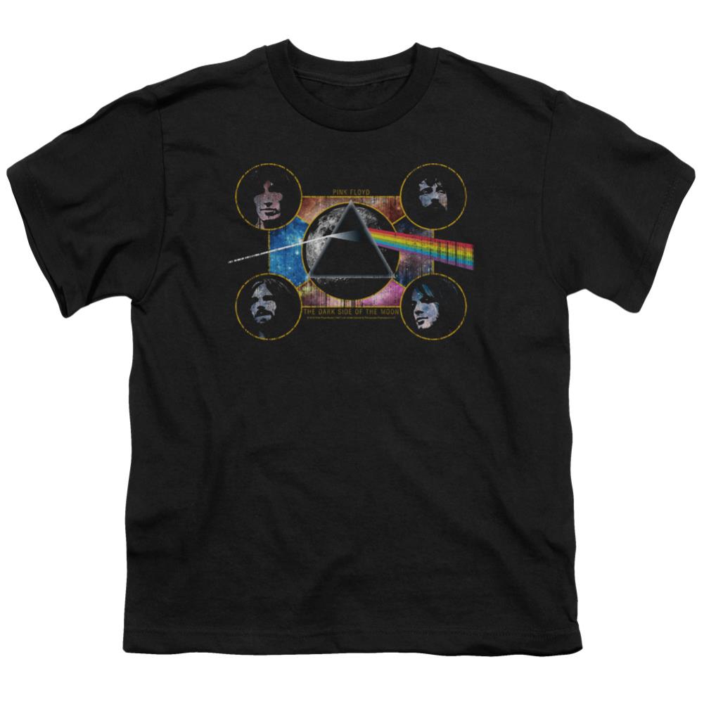 Pink Floyd Dark Side Heads Youth 18/1 100% Cotton Short-Sleeve T-Shirt