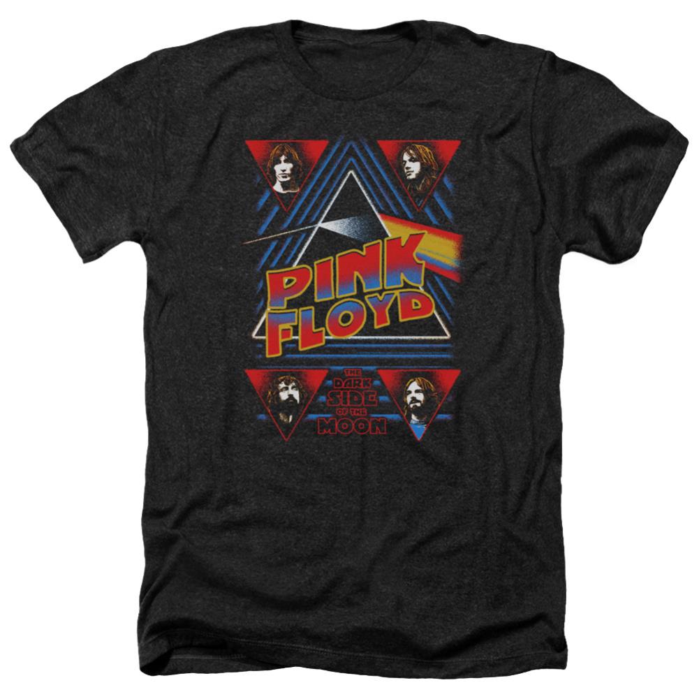 Pink Floyd Dark Side Men's 30/1 Heather 60 40 Poly Short-Sleeve T-Shirt