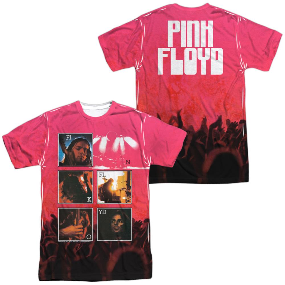 Pink Floyd Live (Front/Back Print) Men's Regular Fit Polyester Short-Sleeve T-Shirt