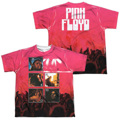 Pink Floyd Live (Front/Back Print) Youth Regular Fit Poly Short-Sleeve T-Shirt