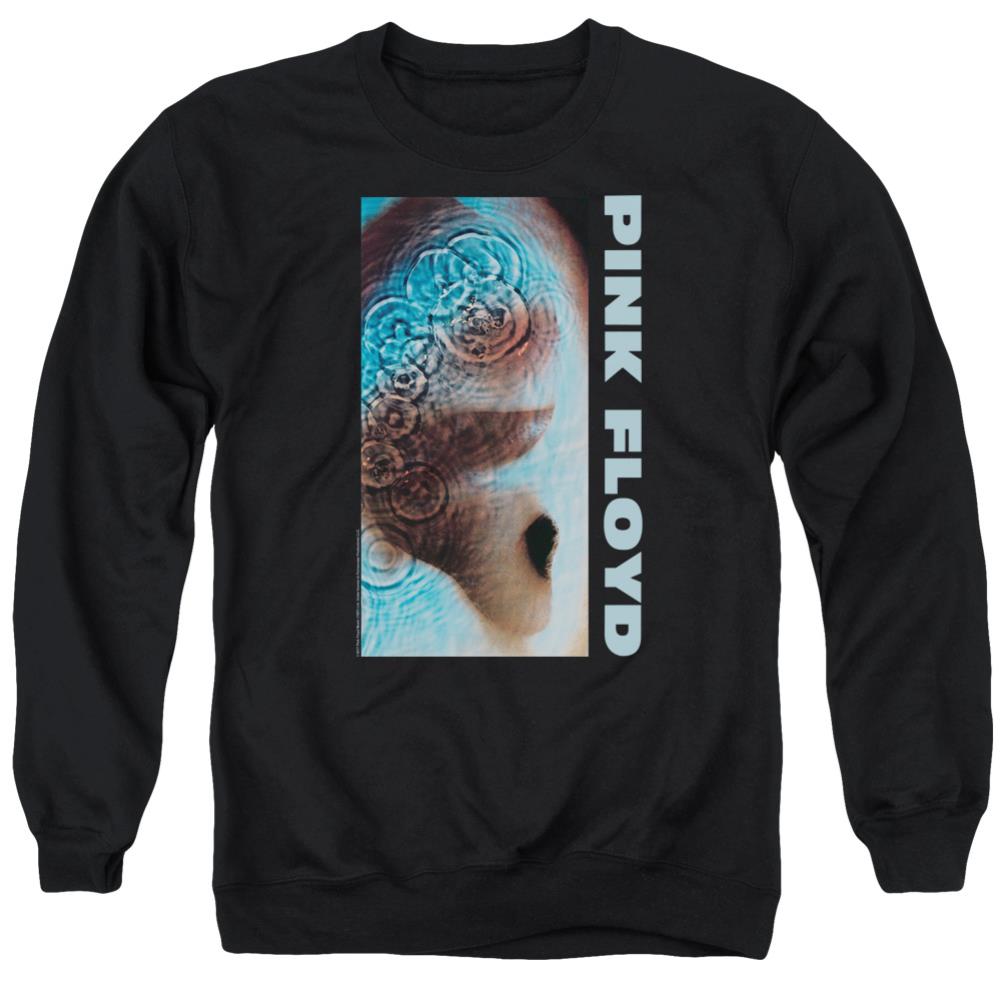 Pink Floyd Meddle Men's Crewneck 50 50 Poly Long-Sleeve T-Shirt