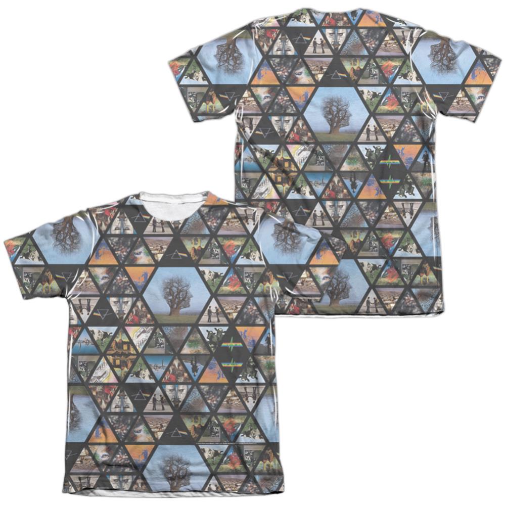 Pink Floyd Photographs (Front/Back Print) Men's Regular Fit Poly Cotton Short-Sleeve T-Shirt