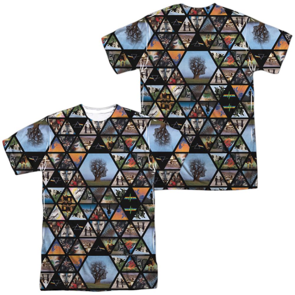 Pink Floyd Photographs (Front/Back Print) Men's Regular Fit Polyester Short-Sleeve T-Shirt