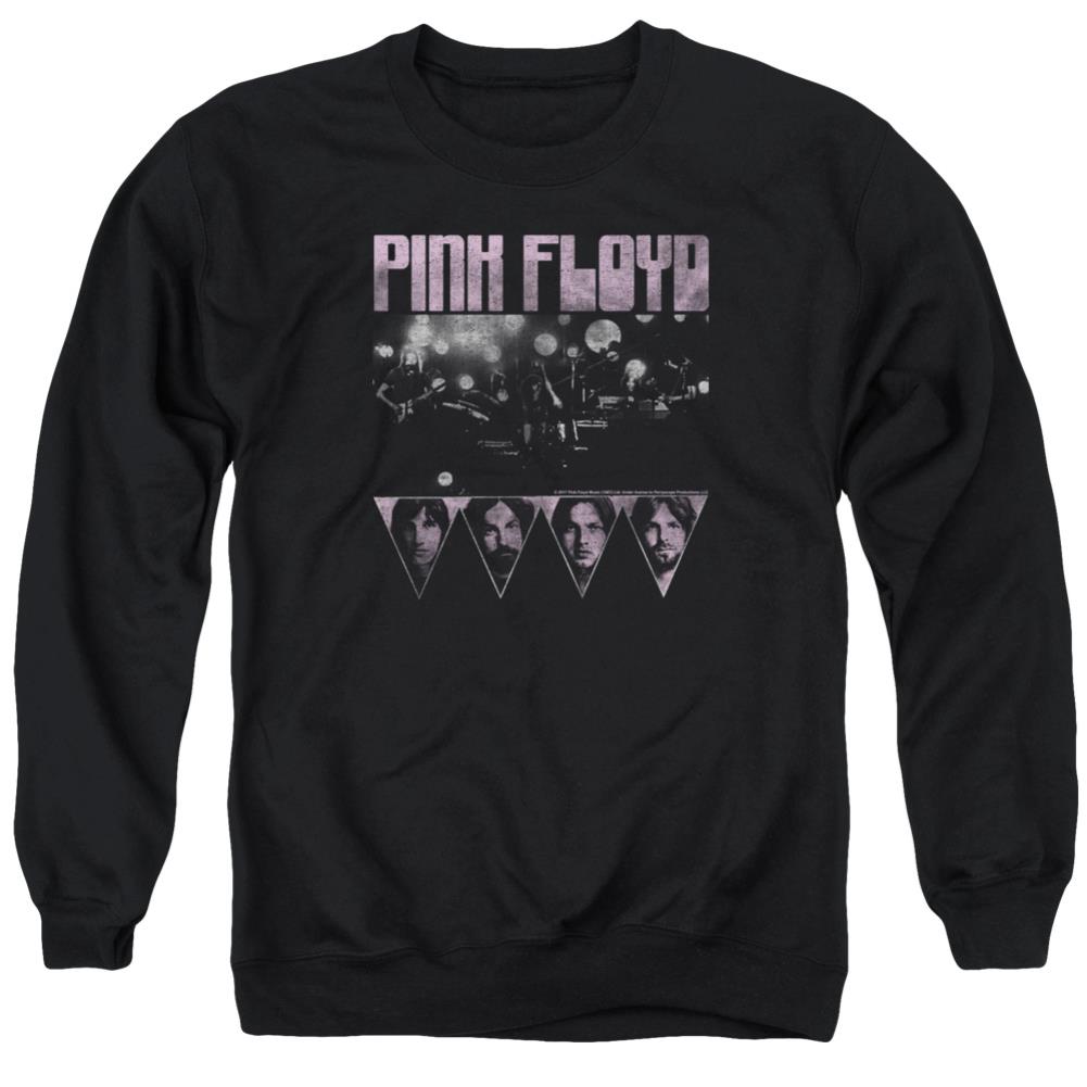 Pink Floyd Pink Four Men's Crewneck 50 50 Poly Long-Sleeve T-Shirt