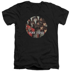 Pink Floyd Piper Men's 30/1 Cotton Slim V-Neck T-Shirt