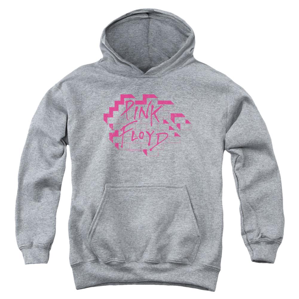 Pink Floyd Wall Logo Youth Cotton Poly Pull-Over Hoodie