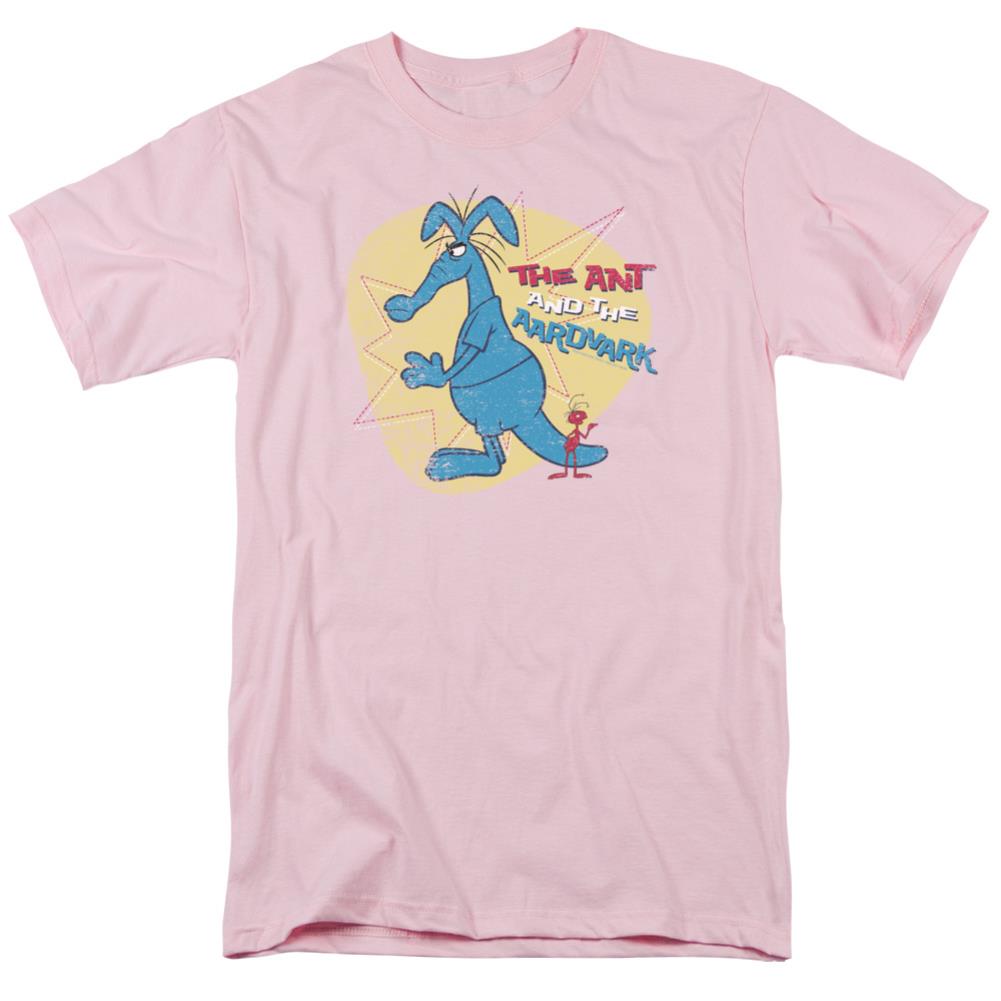 Pink Panther Ant And Aardvark Men's 18/1 Cotton Short-Sleeve T-Shirt