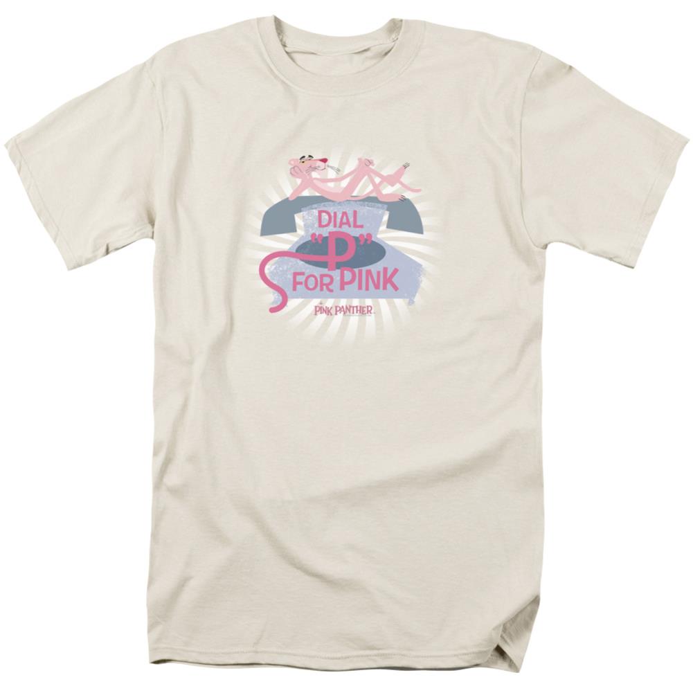Pink Panther Dial P For Pink Men's 18/1 Cotton Short-Sleeve T-Shirt