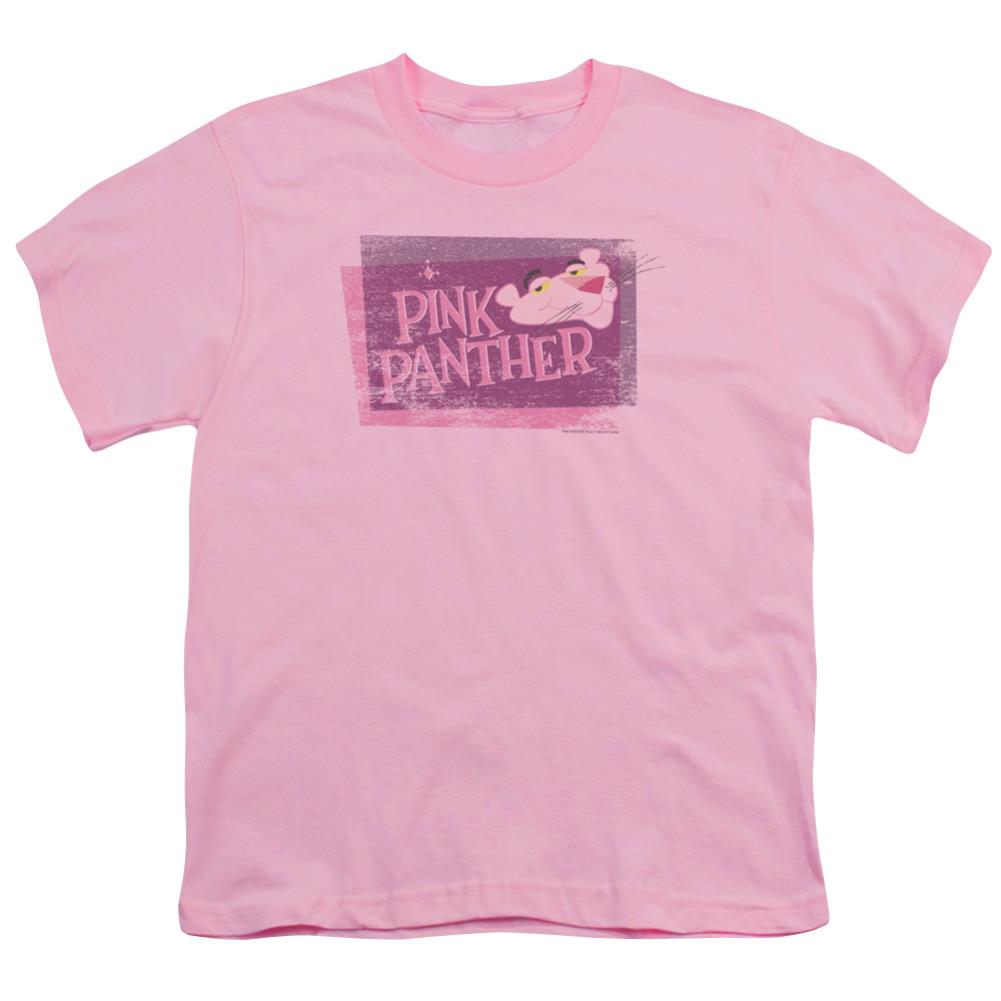 Pink Panther Distressed Youth 18/1 100% Cotton Short-Sleeve T-Shirt