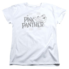 Pink Panther Sketch Logo Women's 18/1 Cotton Short-Sleeve T-Shirt