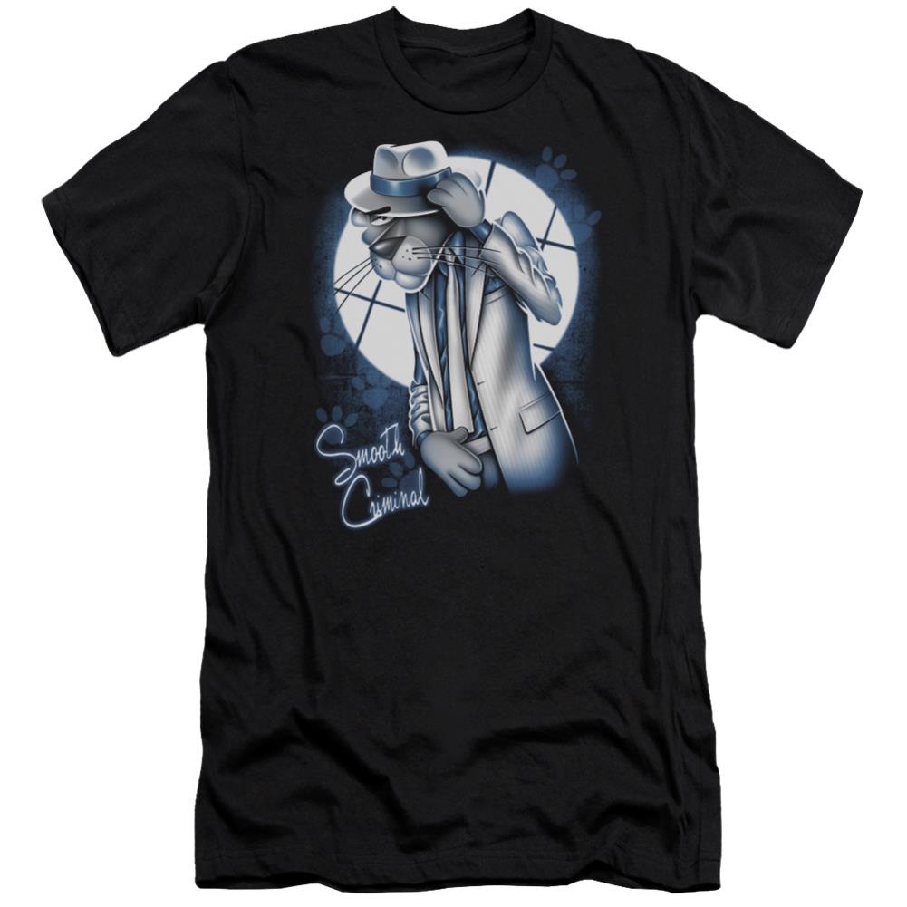 Pink Panther Smooth Criminal Men's Ultra-Soft 30/1 Cotton Slim Short-Sleeve T-Shirt