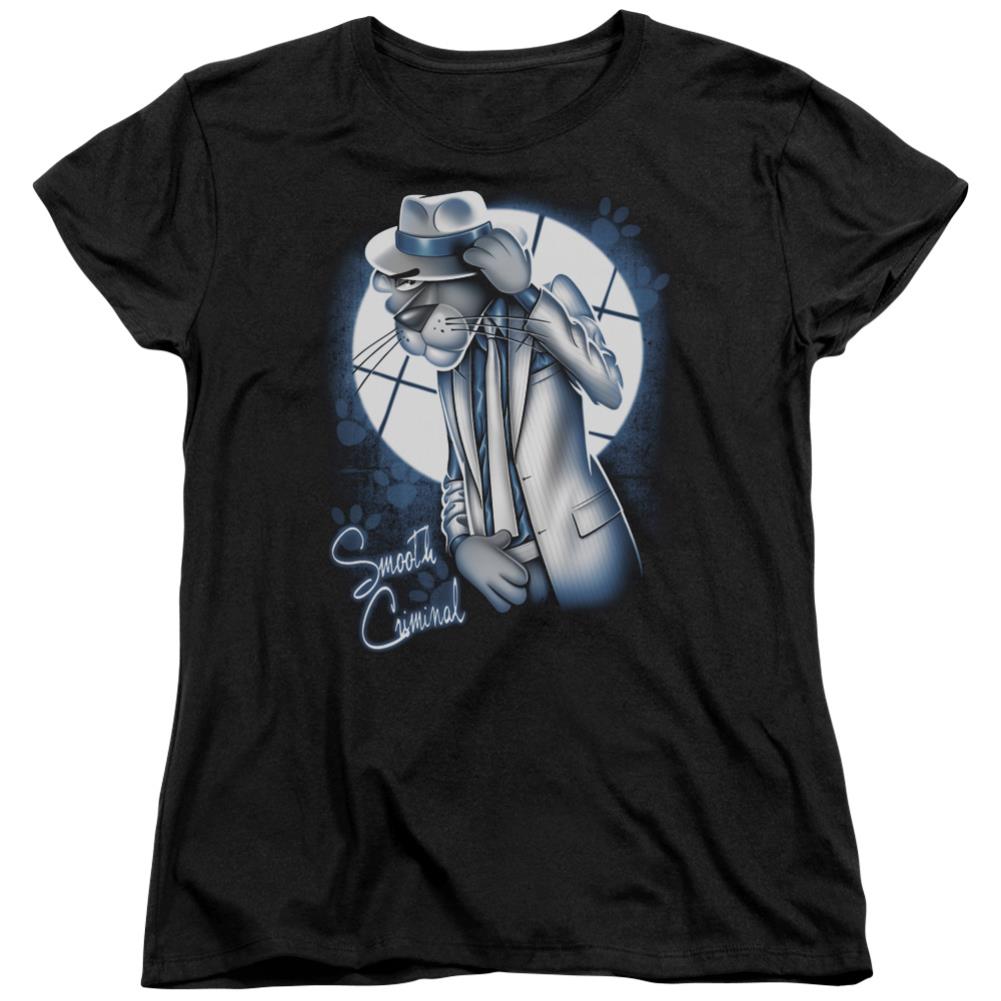 Pink Panther Smooth Criminal Women's 18/1 Cotton Short-Sleeve T-Shirt