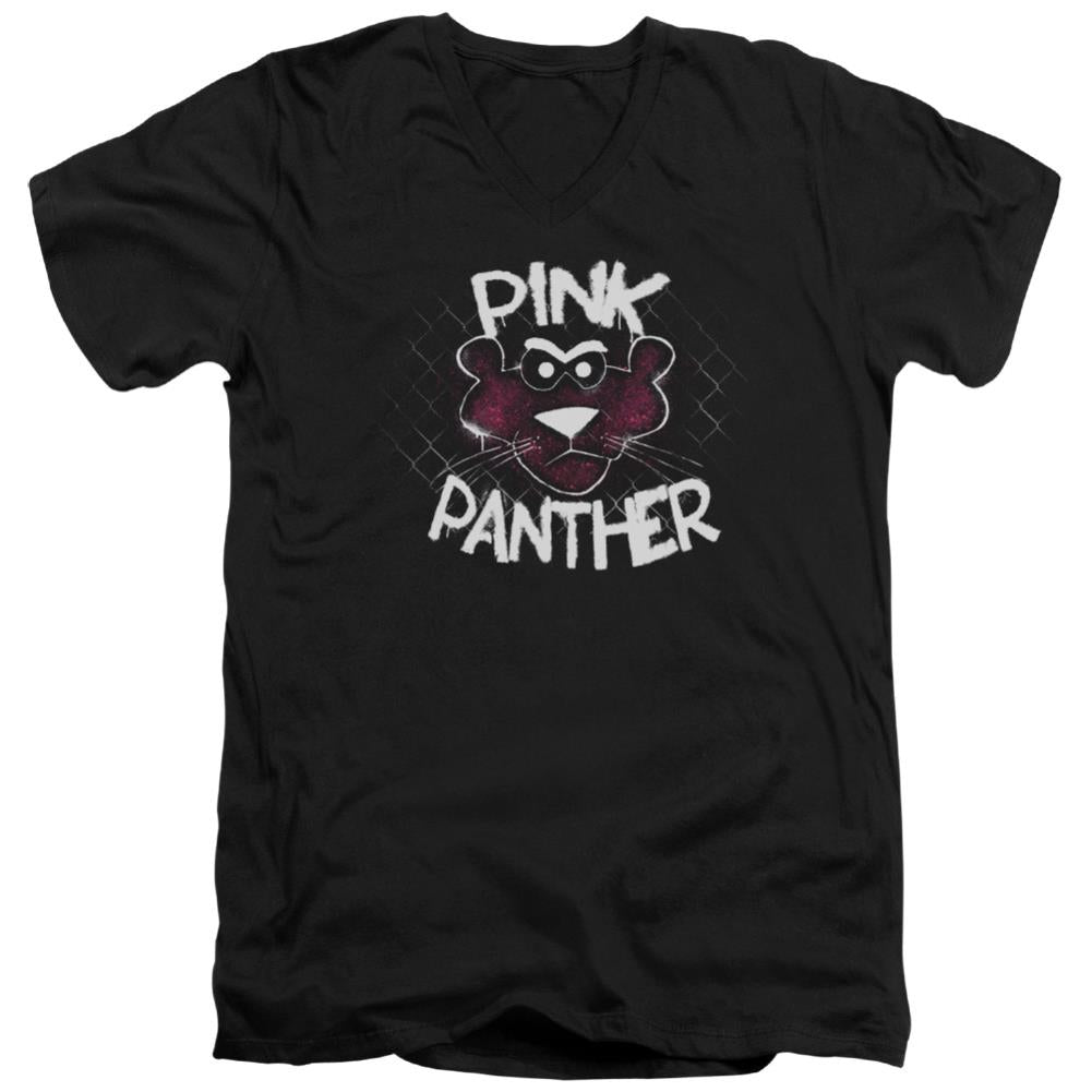 Pink Panther Spray Panther Men's 30/1 Cotton Slim V-Neck T-Shirt