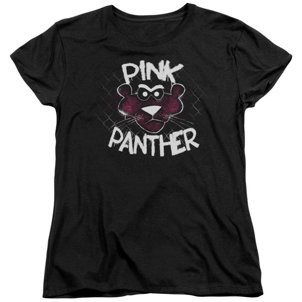 Pink Panther Spray Panther Women's 18/1 Cotton Short-Sleeve T-Shirt
