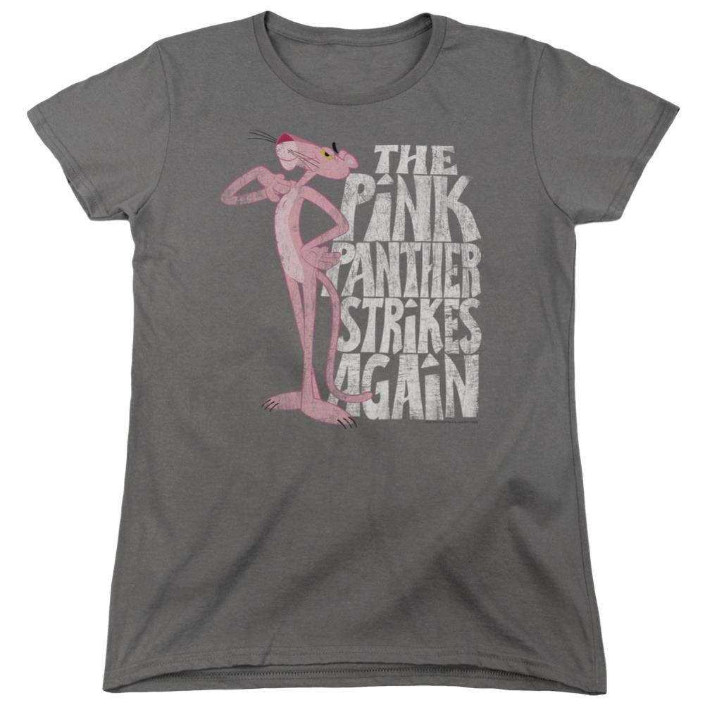 Pink Panther Strikes Again Women's 18/1 Cotton Short-Sleeve T-Shirt