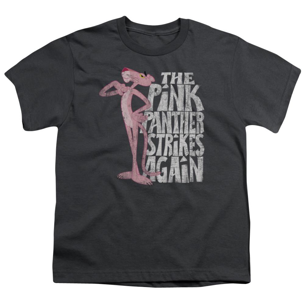 Pink Panther Strikes Again Youth 18/1 100% Cotton Short-Sleeve T-Shirt